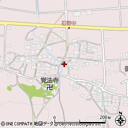 兵庫県三木市別所町石野733周辺の地図