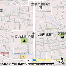 兵庫県姫路市網干区垣内本町周辺の地図
