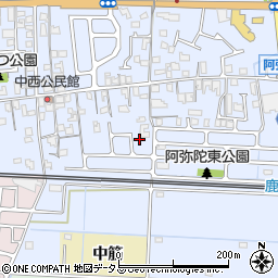 兵庫県高砂市阿弥陀町阿弥陀1351-20周辺の地図