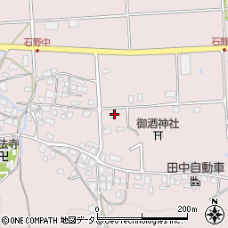 兵庫県三木市別所町石野664周辺の地図