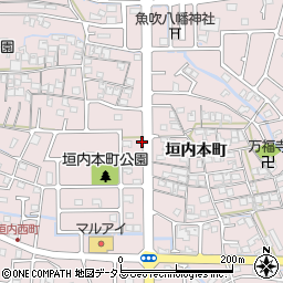 兵庫県姫路市網干区（垣内本町）周辺の地図