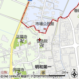 静岡県袋井市上山梨920-1周辺の地図