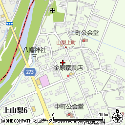 静岡県袋井市上山梨1525周辺の地図