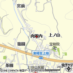 愛知県西尾市東幡豆町肉門内周辺の地図