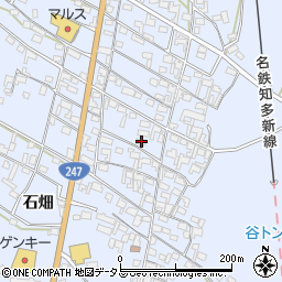 愛知県知多郡美浜町奥田石畑34周辺の地図