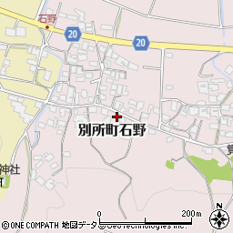 兵庫県三木市別所町石野847-1周辺の地図
