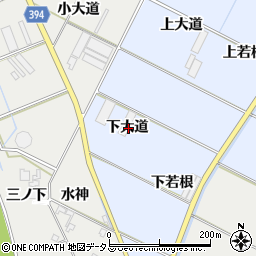 愛知県豊橋市下条東町下大道周辺の地図