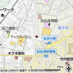 静岡県浜松市浜名区西美薗28-15周辺の地図