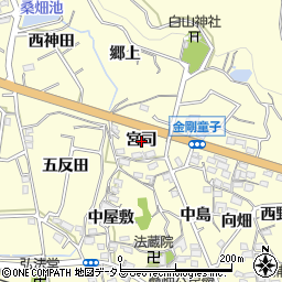 愛知県西尾市東幡豆町宮司周辺の地図