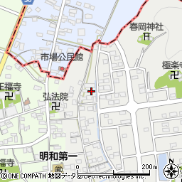 静岡県袋井市春岡195-3周辺の地図