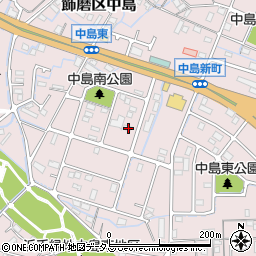 兵庫県姫路市飾磨区中島3117-3周辺の地図