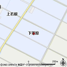 愛知県豊橋市下条東町下萱原周辺の地図