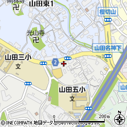 高寿会サンライフケア山田周辺の地図