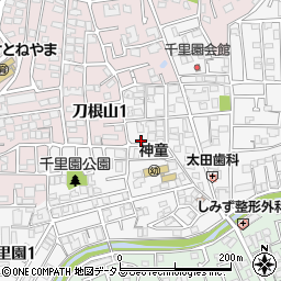 ハピネス千里園周辺の地図