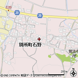 兵庫県三木市別所町石野826周辺の地図