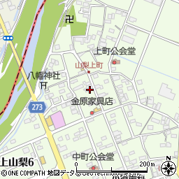 静岡県袋井市上山梨1525-2周辺の地図