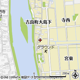 愛知県西尾市吉良町大島下22周辺の地図