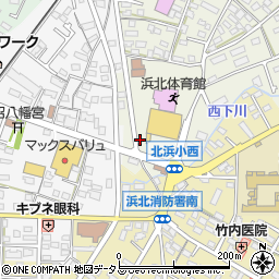 静岡県浜松市浜名区西美薗26周辺の地図