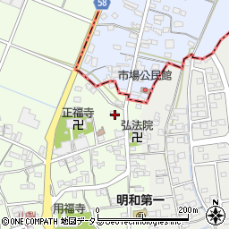 静岡県袋井市上山梨929-1周辺の地図