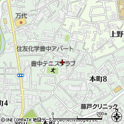 大阪府豊中市本町9丁目4周辺の地図