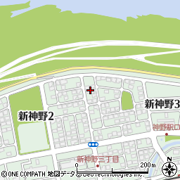 兵庫県加古川市新神野3丁目13周辺の地図