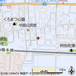 兵庫県高砂市阿弥陀町阿弥陀1409周辺の地図