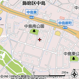 兵庫県姫路市飾磨区中島3109周辺の地図