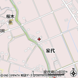 静岡県掛川市家代403周辺の地図