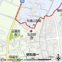 静岡県袋井市上山梨921周辺の地図