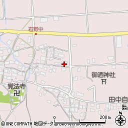 兵庫県三木市別所町石野670周辺の地図