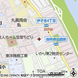兵庫県宝塚市亀井町12周辺の地図