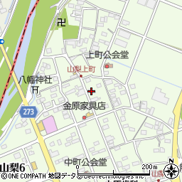 静岡県袋井市上山梨1460-2周辺の地図