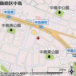 兵庫県姫路市飾磨区中島3丁目116周辺の地図