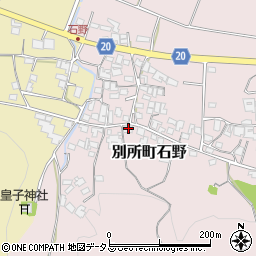 兵庫県三木市別所町石野872周辺の地図