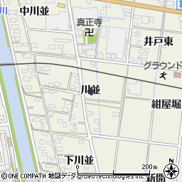愛知県西尾市吉良町富好新田川並周辺の地図