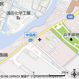 兵庫県姫路市飾磨区中島1358周辺の地図