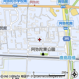 兵庫県高砂市阿弥陀町阿弥陀1286-45周辺の地図