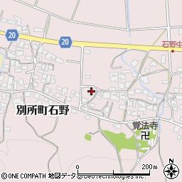 兵庫県三木市別所町石野806周辺の地図