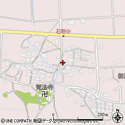 兵庫県三木市別所町石野724周辺の地図