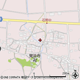 兵庫県三木市別所町石野741周辺の地図