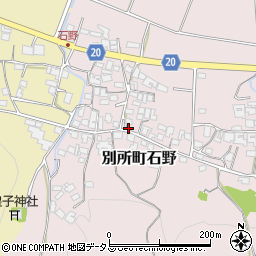 兵庫県三木市別所町石野866周辺の地図