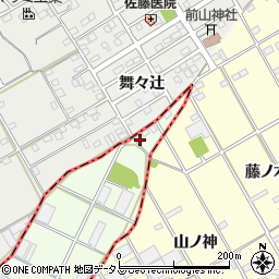 愛知県豊橋市日色野町山神7周辺の地図