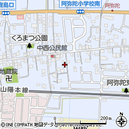 兵庫県高砂市阿弥陀町阿弥陀1454周辺の地図