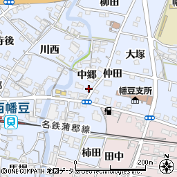 愛知県西尾市西幡豆町中郷7-1周辺の地図