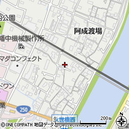 兵庫県姫路市飾磨区阿成中垣内周辺の地図