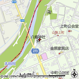 静岡県袋井市上山梨1446周辺の地図