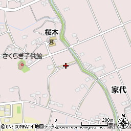 静岡県掛川市家代1777周辺の地図