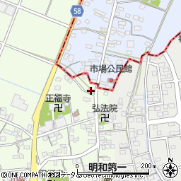 静岡県袋井市上山梨925-1周辺の地図