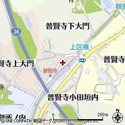 京都府京田辺市普賢寺上大門2周辺の地図