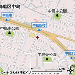 兵庫県姫路市飾磨区中島3丁目160周辺の地図